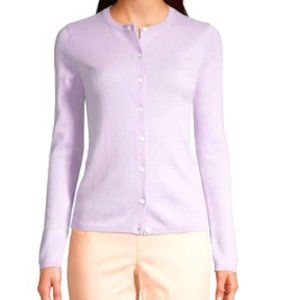 Lands' End Lilac Cardigan Like New Size M